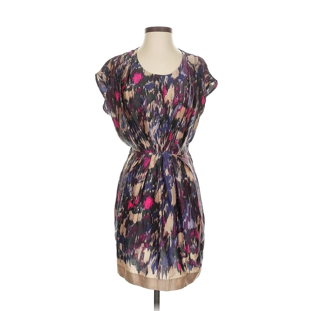 Twelfth Street by Cynthia Vincent Abstract Print Silk Dress Size Small